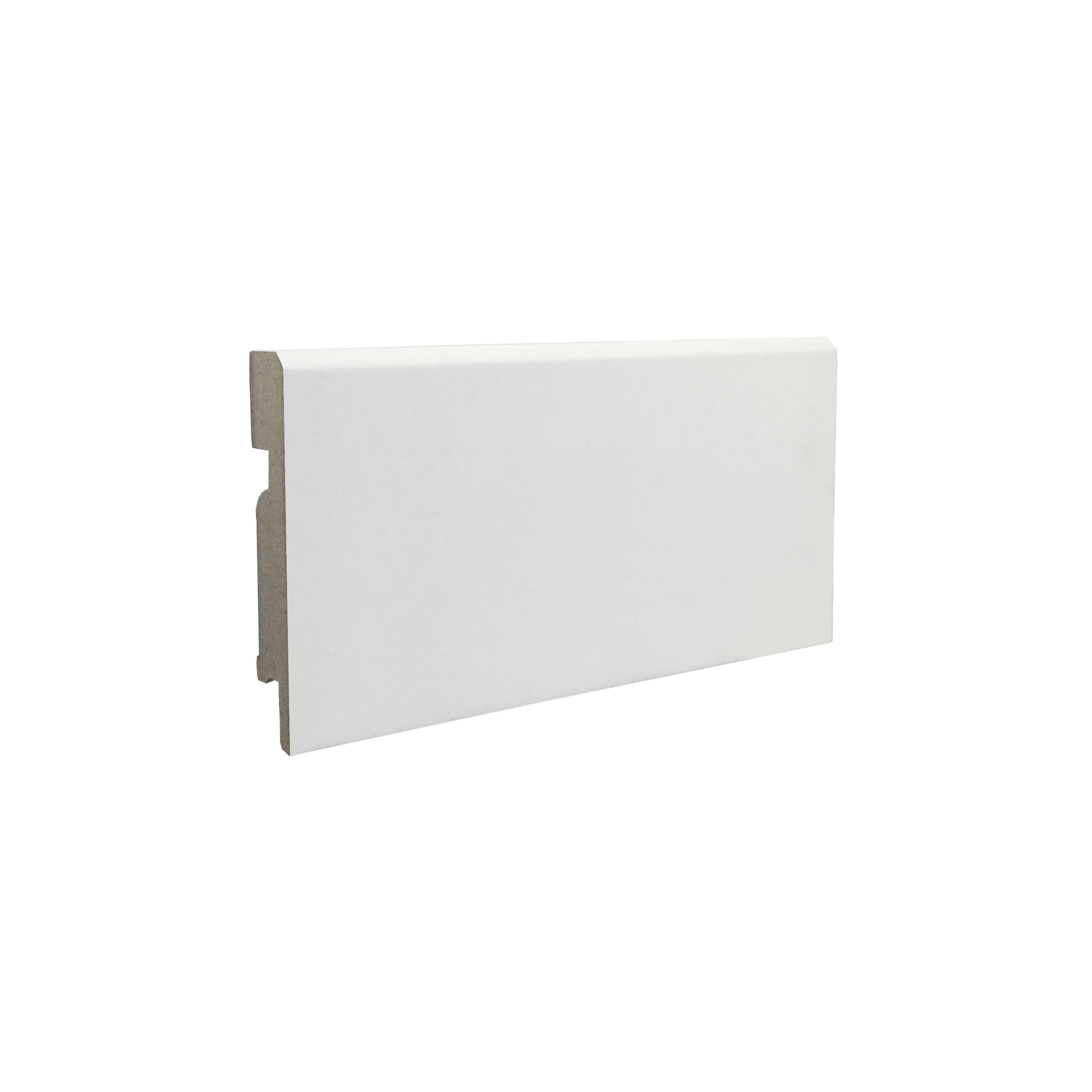 FInitura Decor F3 80 Белый Плинтус напольный 16x80x2440 1 Finitura F3 Плинтус напольный МДФ