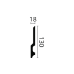 NMC FD22 WALLSTYL Плинтус напольный 18x130x2000 7 FD22 WALLSTYL