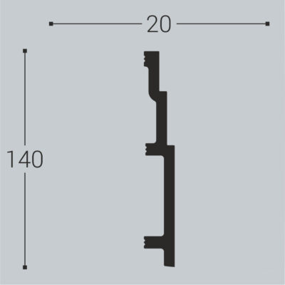 Bello Deco P13 Плинтус напольный Полистирол