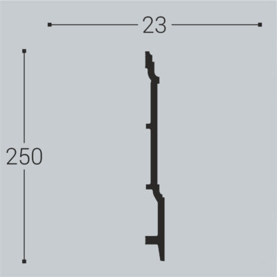 Bello Deco P17 Плинтус напольный Полистирол