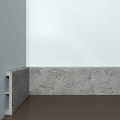 Bello Deco ПЛ 29 100-15 Белый гранит Плинтус напольный 15x100x2000