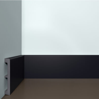 Bello Deco ПЛ 29 100-15 Черный антрацит Плинтус напольный 15x100x2000