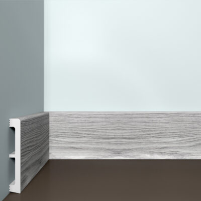 Bello Deco ПЛ 29 100-15 Выбеленный дуб Плинтус напольный 15x100x2000