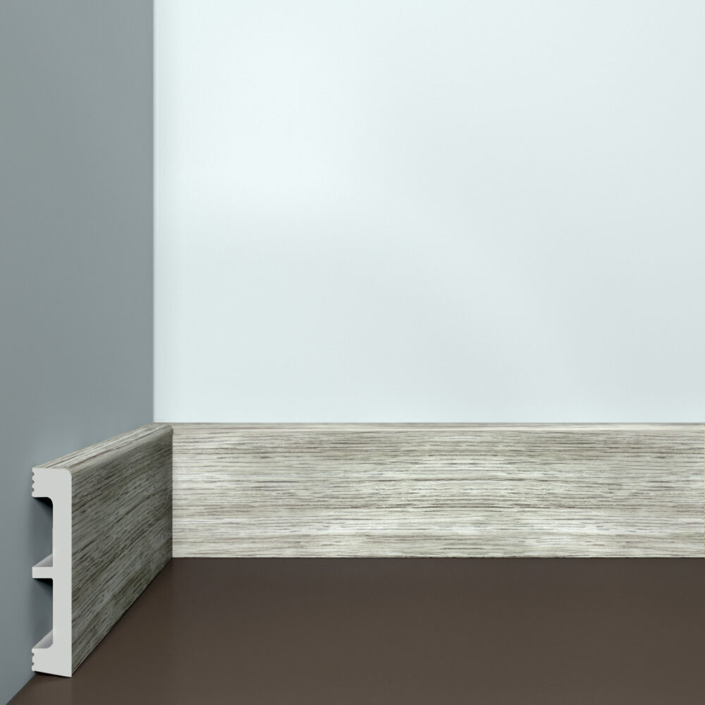 Bello Deco ПЛ 30 80-15 Дуб Латте Плинтус напольный 15x80x2000