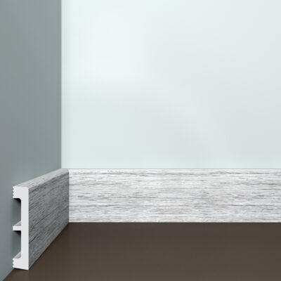Bello Deco ПЛ 30 80-15 Пепельный дуб Плинтус напольный 15x80x2000