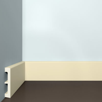 Bello Deco ПЛ 30 80-15 Слоновая кость Плинтус напольный 15x80x2000