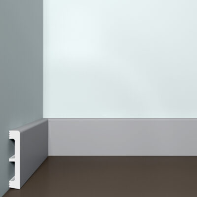Bello Deco ПЛ 30 80-15 Светлый графит Плинтус напольный 15x80x2000