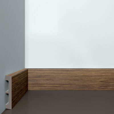 Bello Deco ПЛ 30 80-15 Темный орех Плинтус напольный 15x80x2000